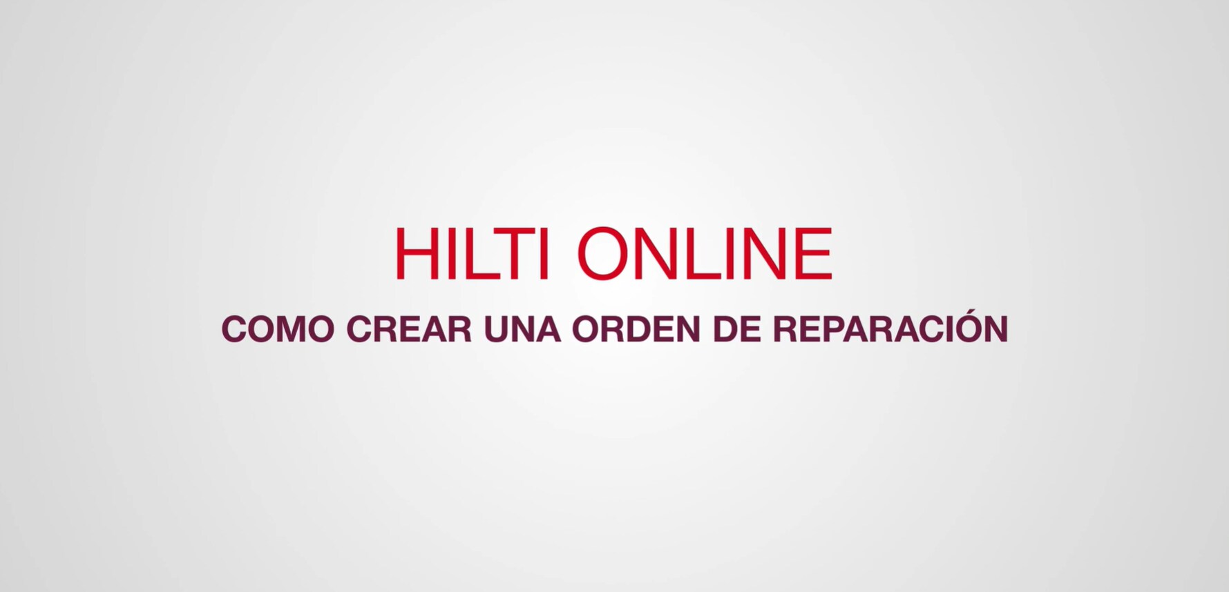 Crear una orden de reparación online