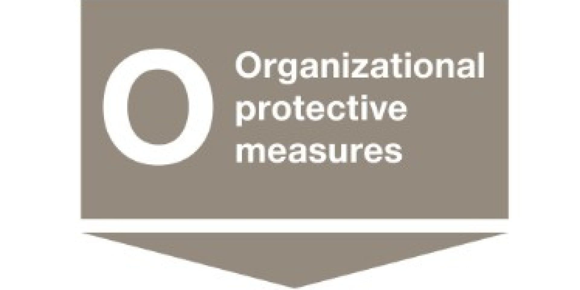 Organizational protective measures as a third step in the workflow of the "Stop principle"