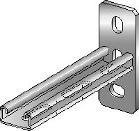 Soporte MQK-21-F Soporte de canal C galvanizado en caliente (HDG) para aplicaciones de carga media