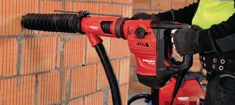 Sistema de aspiración del polvo TE DRS-Y Sistema de aspiración de polvo para tareas de perforación y cincelado en hormigón con los martillos perforadores SDS Max (TE-Y) de Hilti Aplicaciones 1