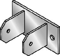 Conector MIC-CU-MAH Conector galvanizado en caliente (HDG) para la fijación directa de vigas al hormigón en ángulos de entre 0 y 180 grados