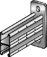 Soporte MQK-41 D-F Soporte doble de canal C galvanizado en caliente (HDG) para aplicaciones de carga media
