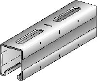 Carril MQ-52 Carril de carga MQ galvanizado de 52 mm de alto para aplicaciones de carga media