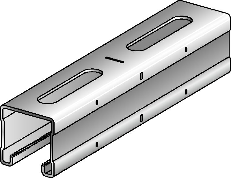 Perfil de canal C MQ-41-F Perfil de canal C galvanizado en caliente HDG para aplicaciones de carga media