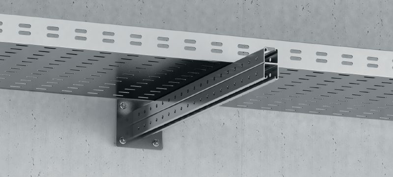 Soporte MT-BR-40D O4 OC Soporte doble de canal C de carga media con placa base de 4 orificios para aplicaciones de exterior Aplicaciones 1