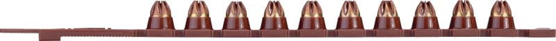 Cartuchos de pólvora Clean-Tec de color marrón 6.8/11 M10 Cartuchos Clean-Tec de clavos en tiras para el uso con las herramientas de fijación directa DX 351-BTG y DX 351-BTG