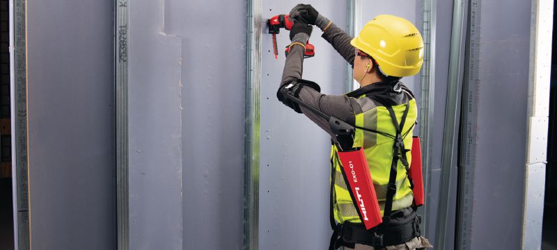 Exoesqueleto sobre cabeza Exoesqueleto pasivo para ayudar a reducir la tensión en los hombros y los brazos durante las tareas de instalación sobre cabeza Aplicaciones 1