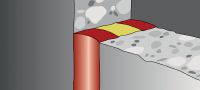 Sellador elástico cortafuego de silicona CP 601S Sellador a base de silicona que permite el máximo movimiento en uniones e inserciones de tubos con homologación cortafuegos Aplicaciones 1