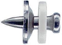 Clavos para acero inoxidable X-CR S12 con arandela Clavo individual para el uso con herramientas de fijación directa con pólvora en acero en entornos corrosivos