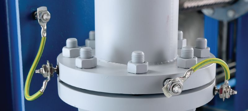 Perno roscado S-BT-EF para conexiones eléctricas Montante roscado atornillable (acero al carbono, rosca Whitworth) para conexiones eléctricas en acero secundario en entornos medianamente corrosivos. Aplicaciones 1