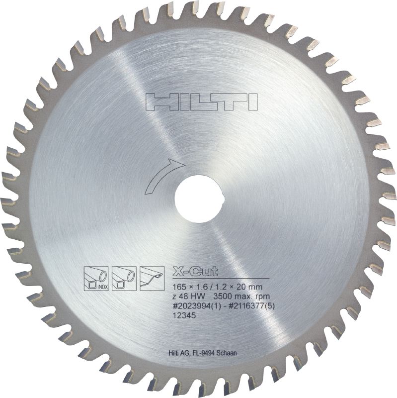 Disco de sierra circular de acero/acero inoxidable - Discos de sierra  circular para metal - Hilti Argentina