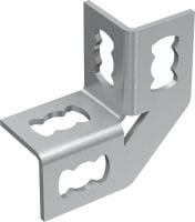 Conector angular MQW 4-90 Ángulo galvanizado de 90 grados para la conexión de varios perfiles puntales MQ