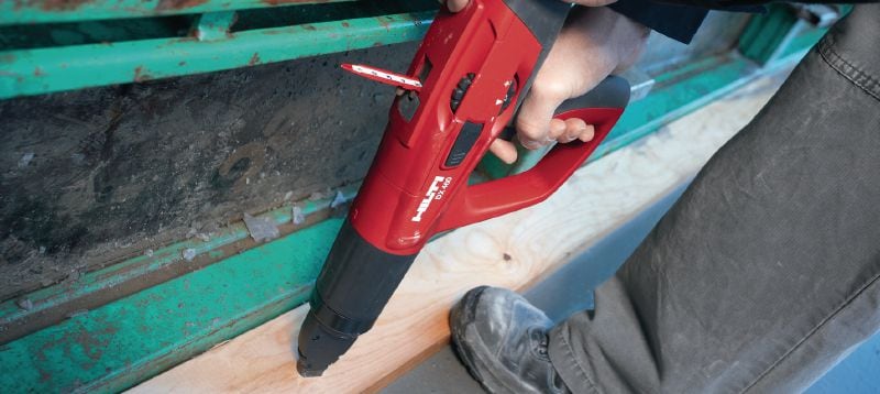 Pasadores para madera X-C P8 Clavo individual de alta calidad para la fijación de madera a hormigón mediante herramientas de fijación directa con pólvora Aplicaciones 1