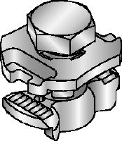 MQN-C HDG plus Tornillo tuerca carril