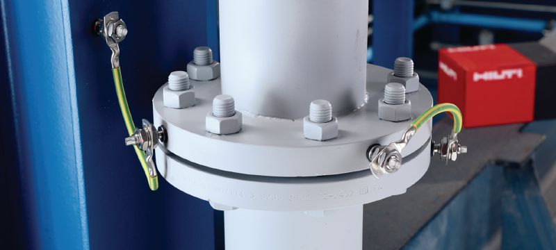 Perno roscado S-BT-EF para conexiones eléctricas Montante roscado atornillable (acero al carbono, rosca Whitworth) para conexiones eléctricas en acero secundario en entornos medianamente corrosivos. Aplicaciones 1