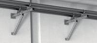 Conector MIC-CU-MAH Conector galvanizado en caliente (HDG) para la fijación directa de vigas al hormigón en ángulos de entre 0 y 180 grados Aplicaciones 1