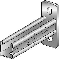 Soporte MQK-41-R Soporte de Canal C (A4) de acero inoxidable para aplicaciones de carga media